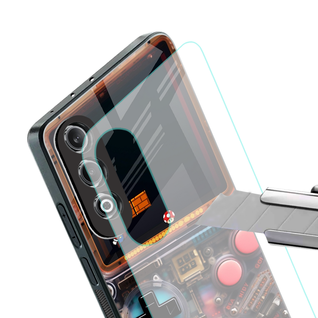 og gameboy back phone cover | glass case for oneplus nord ce 4