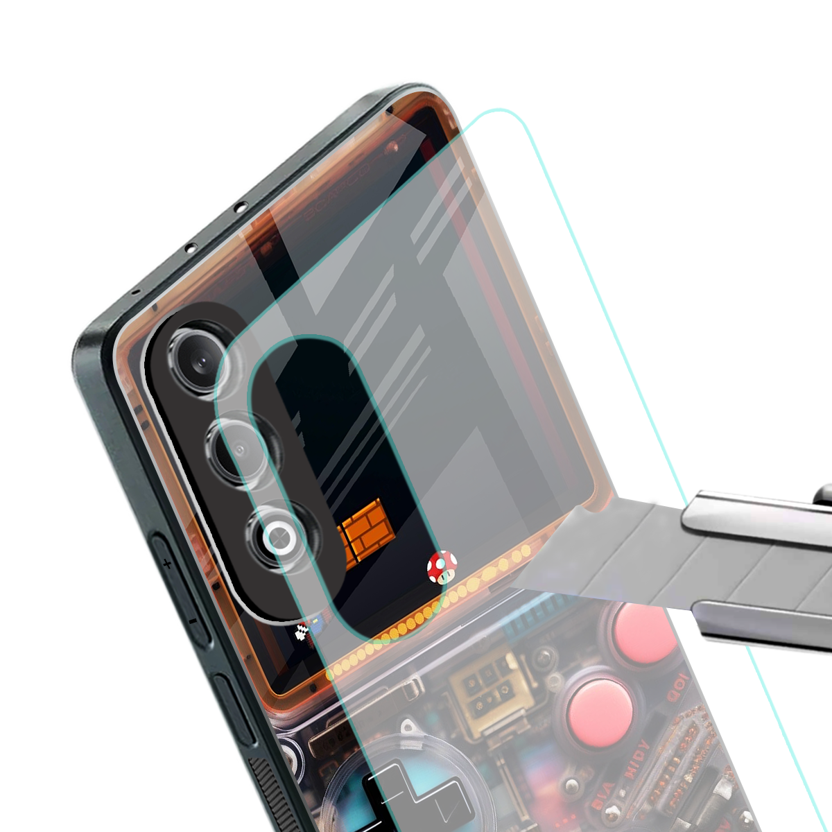 og gameboy back phone cover | glass case for oneplus nord ce 4