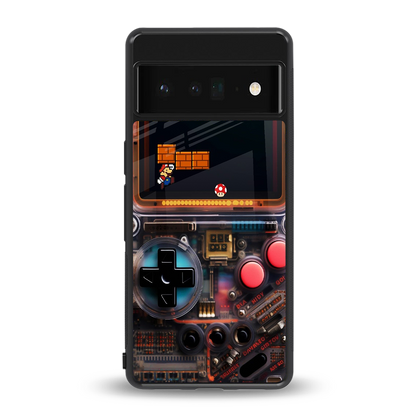 og gameboy back phone cover | glass case for google pixel 6 pro