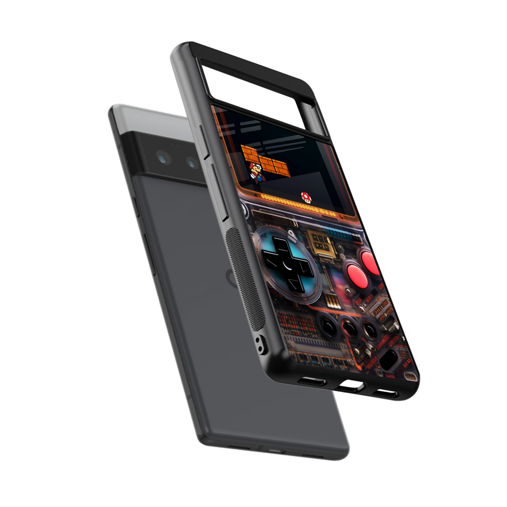 og gameboy back phone cover | glass case for google pixel 6 pro