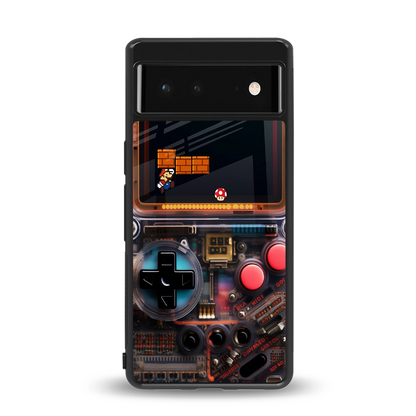 og gameboy back phone cover | glass case for Google Pixel 6A