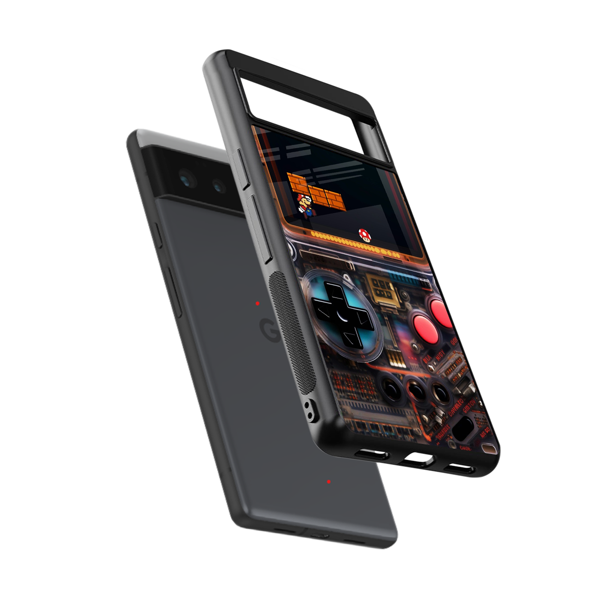 og gameboy back phone cover | glass case for Google Pixel 6A