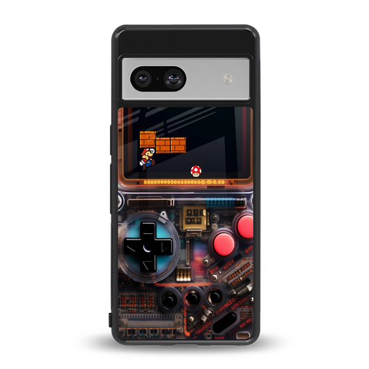 og gameboy back phone cover | glass case for Google Pixel 7