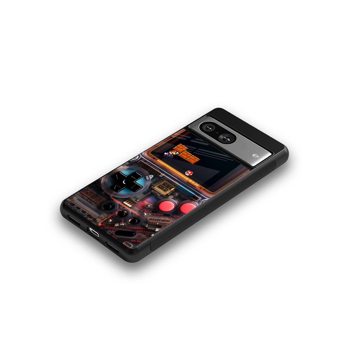 og gameboy back phone cover | glass case for Google Pixel 8