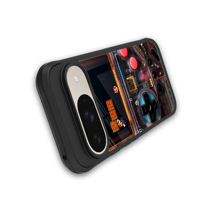 og gameboy back phone cover | glass case for google pixel 9