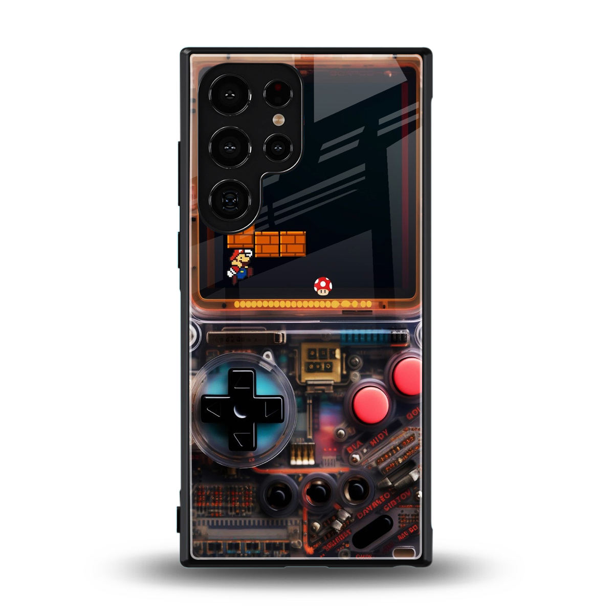 og gameboy back phone cover | glass case for samsung galaxy s24 ultra