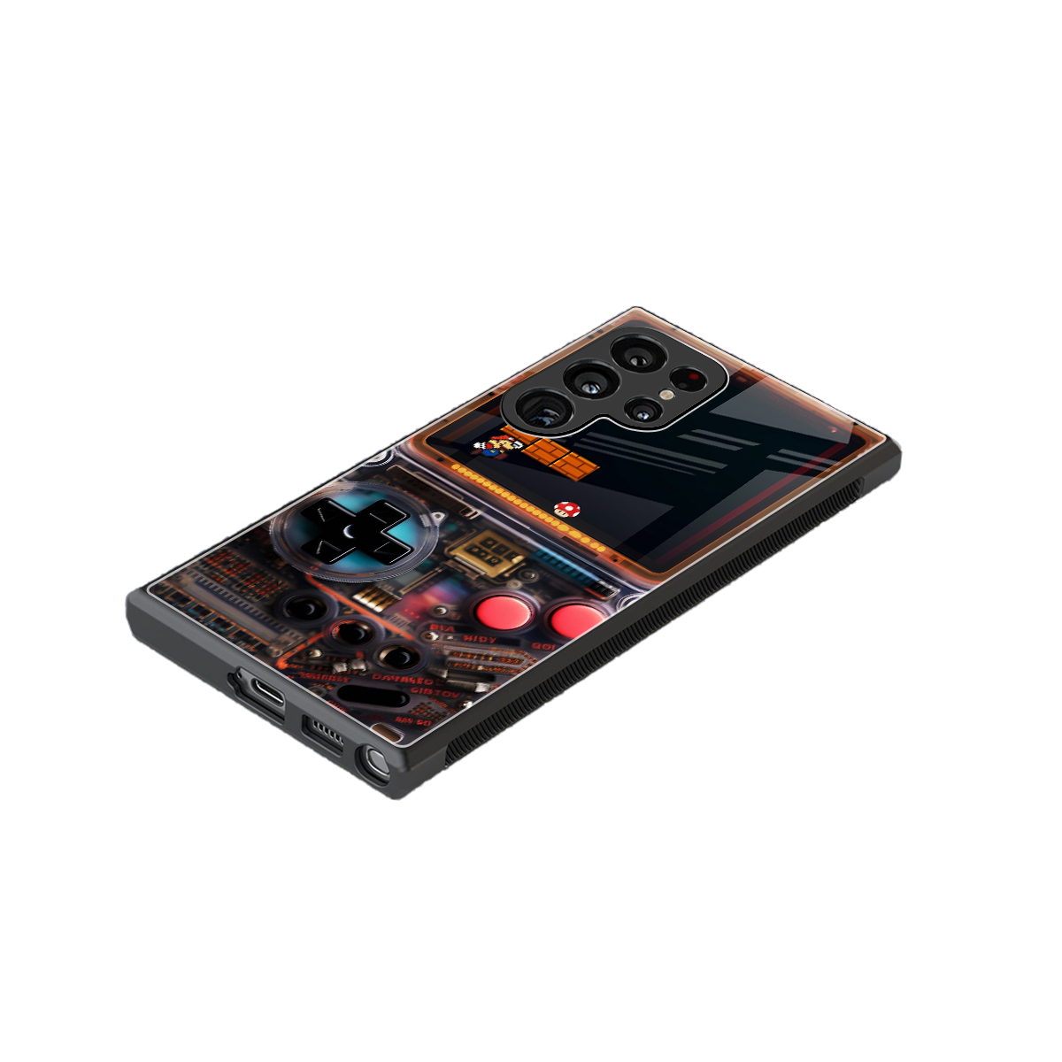 og gameboy back phone cover | glass case for samsung galaxy s23 ultra