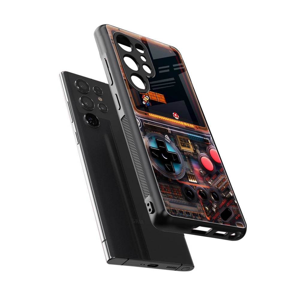 og gameboy back phone cover | glass case for samsung galaxy s25 ultra