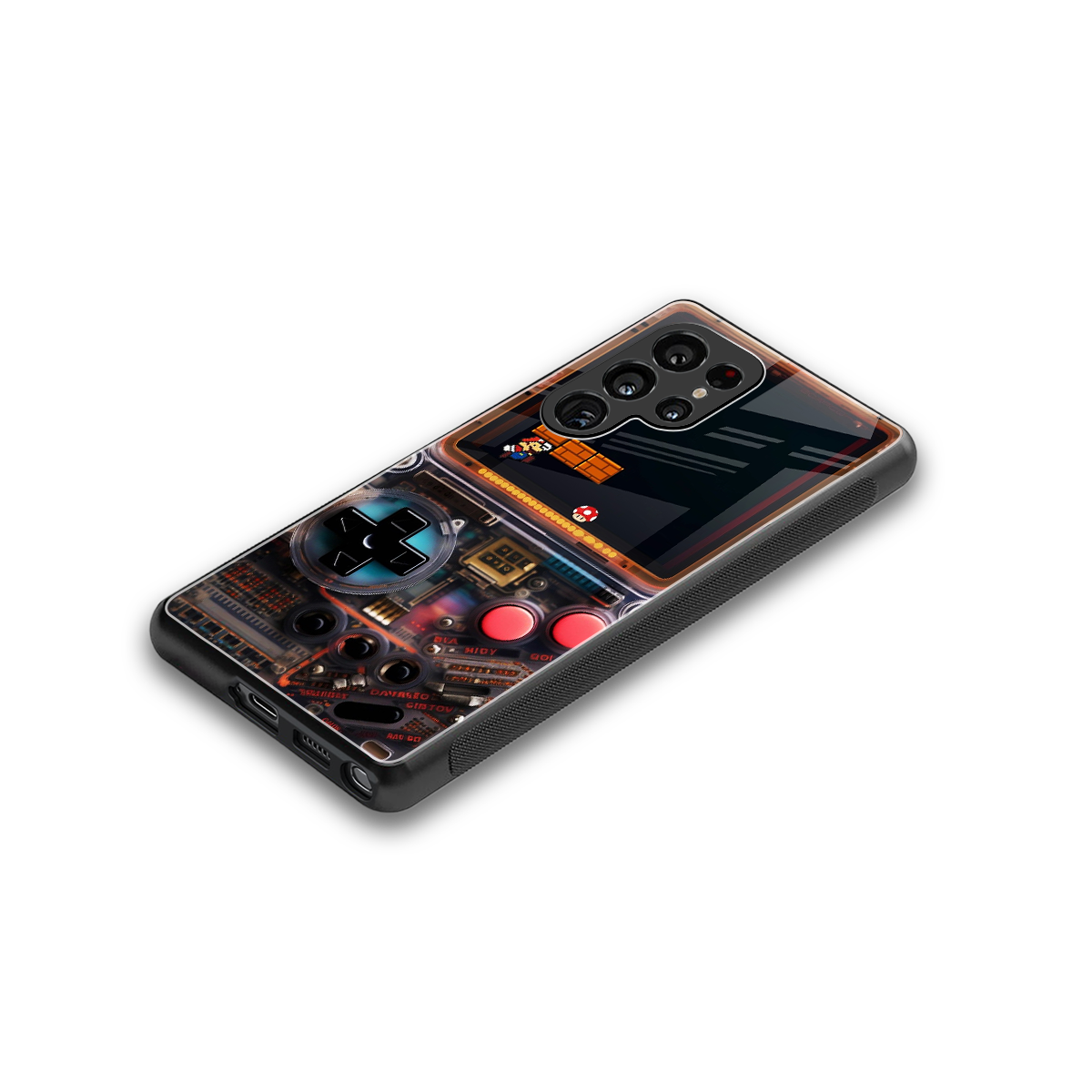 og gameboy back phone cover | glass case for samsung galaxy s25 ultra