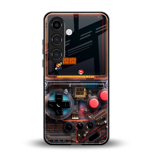 og gameboy back phone cover | glass case for samsung galaxy s23 plus
