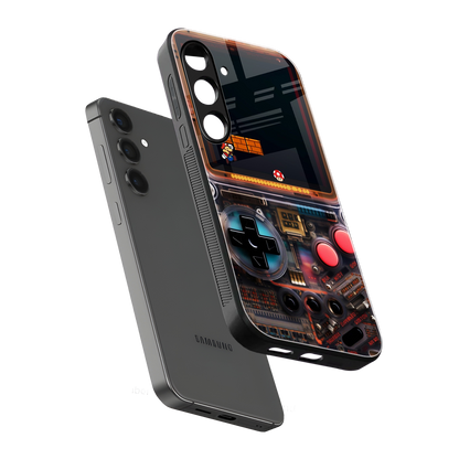 og gameboy back phone cover | glass case for samsung galaxy s24 plus