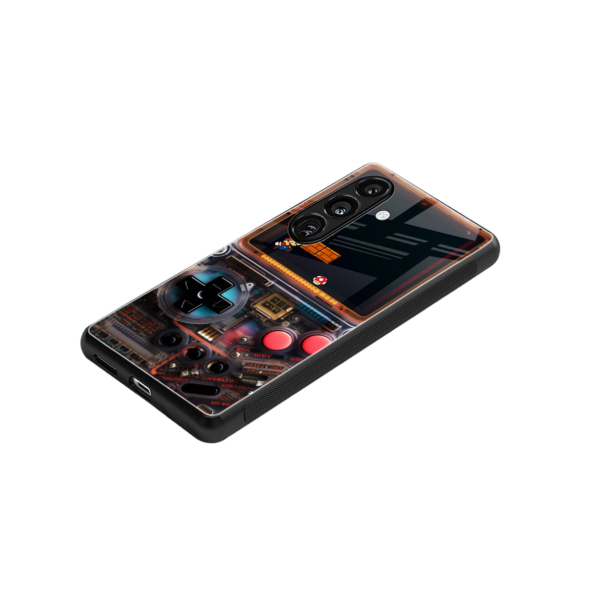 og gameboy back phone cover | glass case for samsung galaxy s25 plus