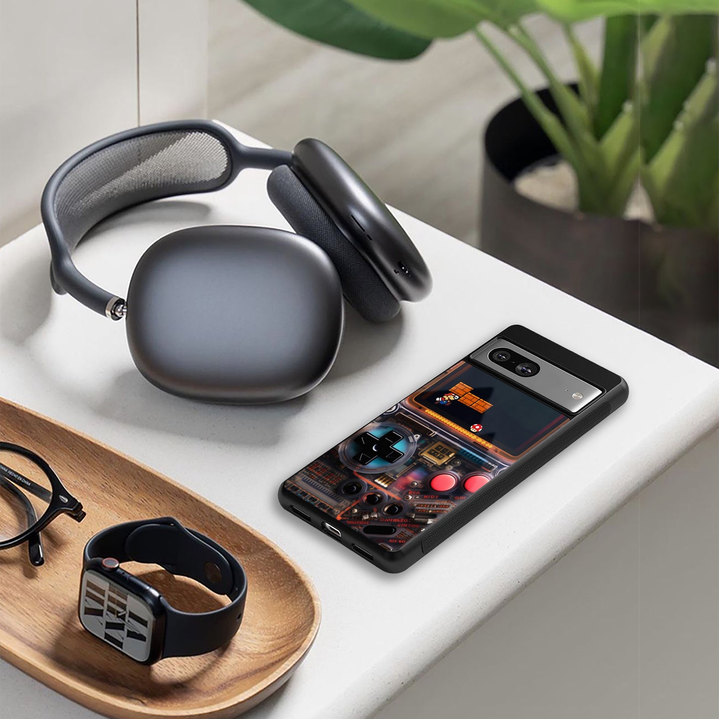 og gameboy back phone cover | glass case for iphone 16