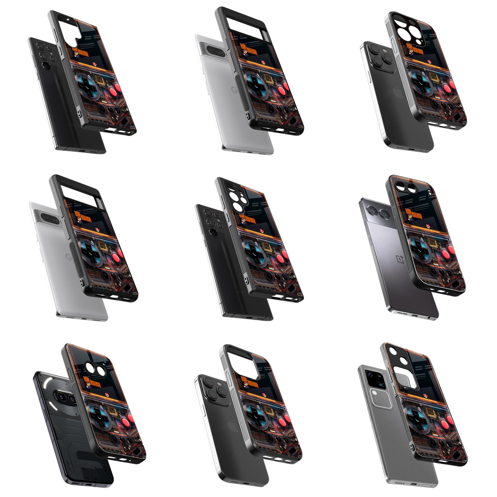 Durable Glass Back Mobile Case for iPhone, Samsung, OnePlus, Google Pixel, Redmi, Vivo, Oppo