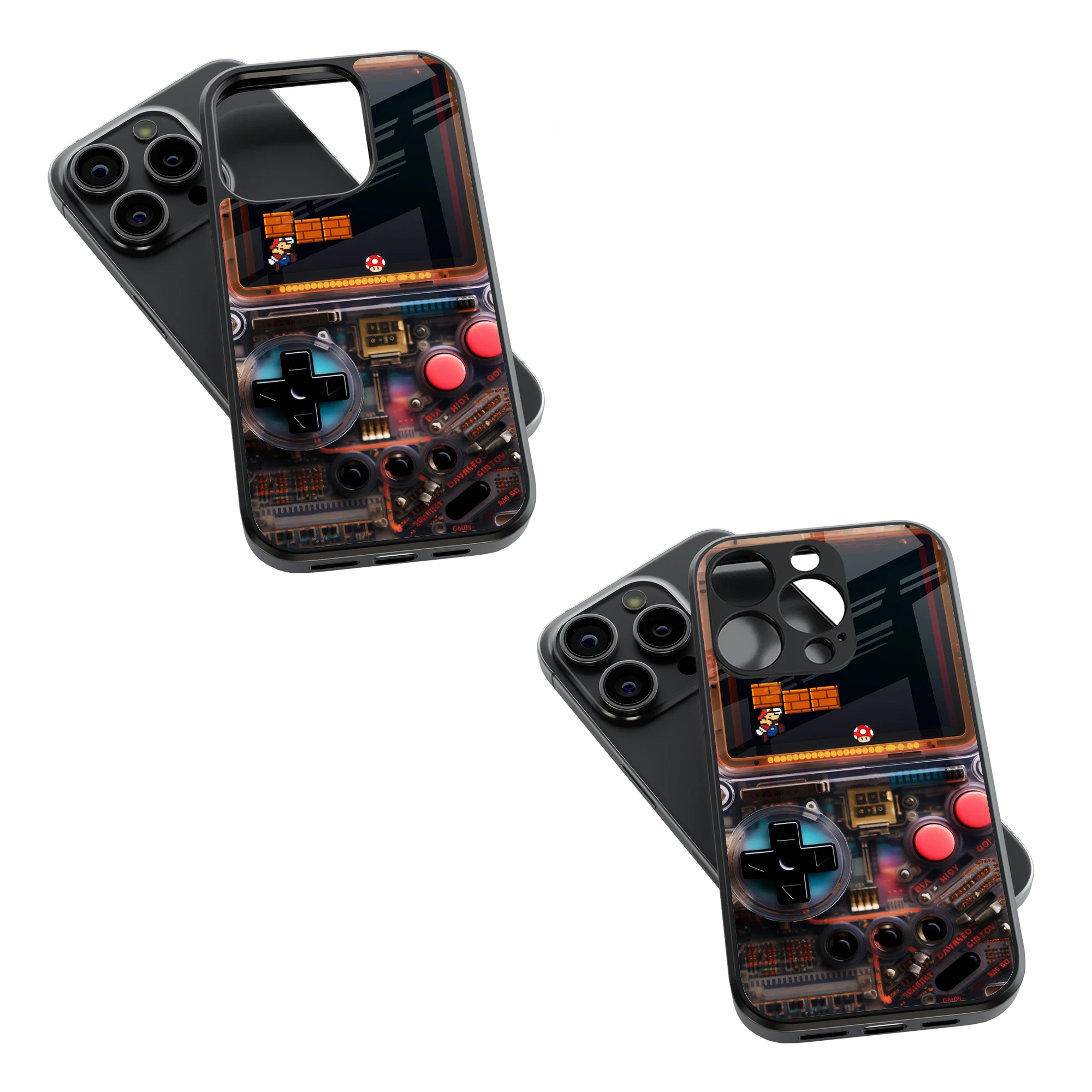 Trendy Glass Back Mobile Case for iPhone, Samsung, Redmi, OnePlus, Google Pixel, Motorola