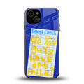 oat milk back phone cover | glass case for iphone 13
