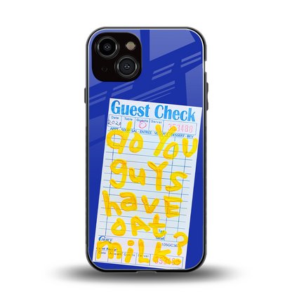 oat milk back phone cover | glass case for iphone 13