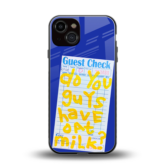 oat milk back phone cover | glass case for iphone 13