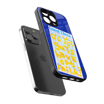 oat milk back phone cover | glass case for iphone 14 pro max