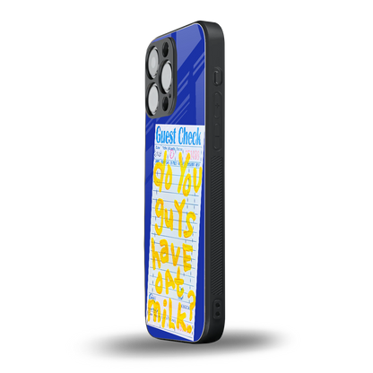 oat milk back phone cover | glass case for iphone 14 pro max