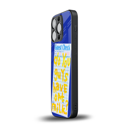 oat milk back phone cover | glass case for iphone 14 pro