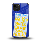 oat milk back phone cover | glass case for iphone 15