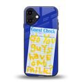 oat milk back phone cover | glass case for iphone 16 plus