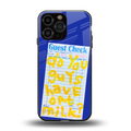 oat milk back phone cover | glass case for iphone 16 pro max