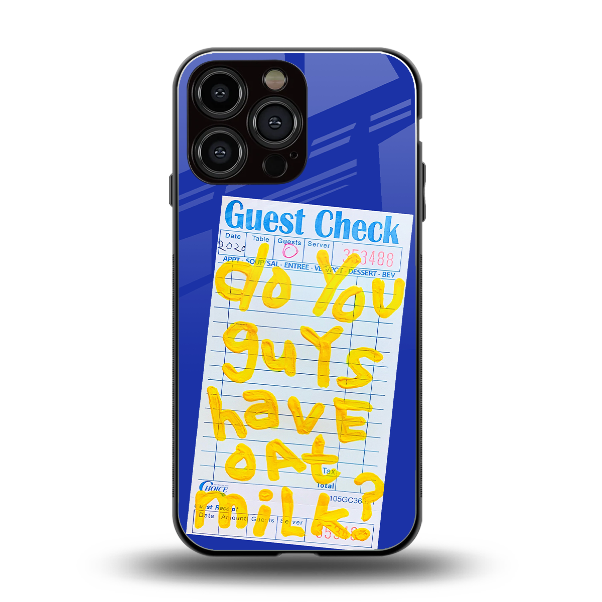 oat milk back phone cover | glass case for iphone 16 pro max