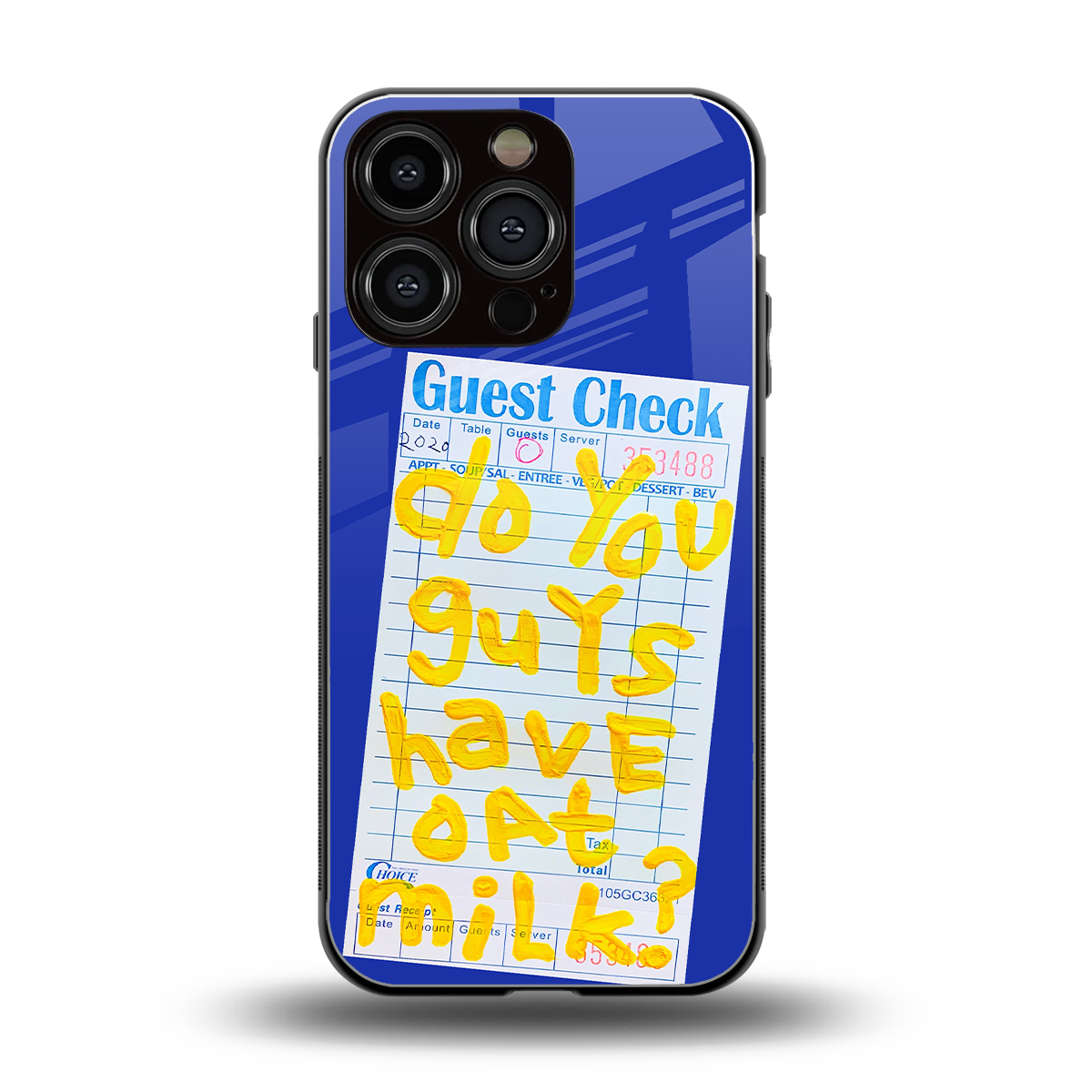 oat milk back phone cover | glass case for iphone 16 pro