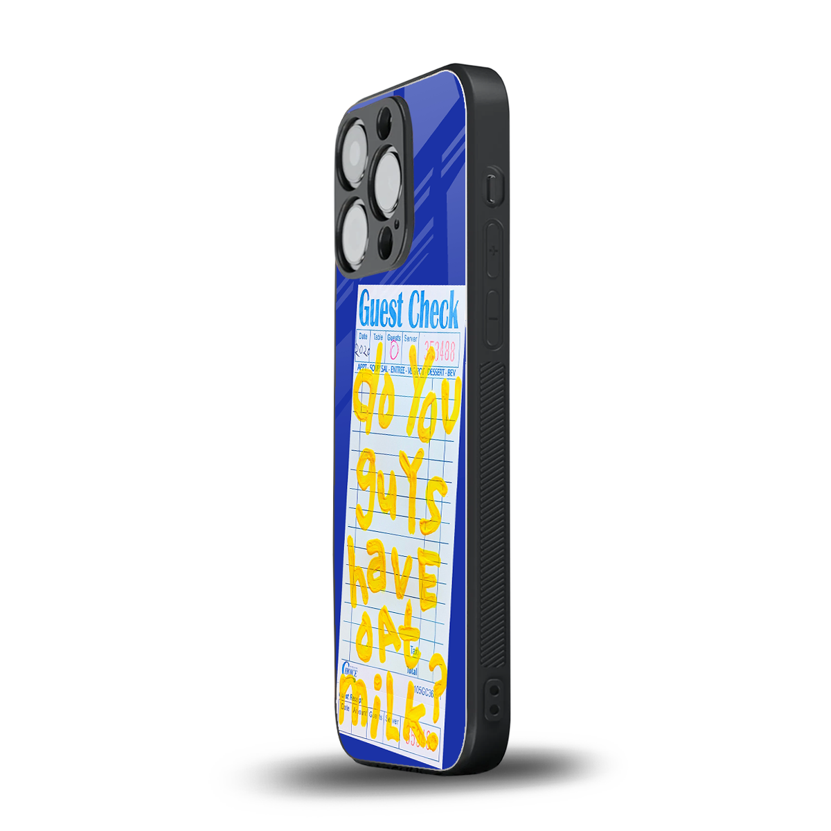 oat milk back phone cover | glass case for iphone 16 pro