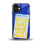 oat milk back phone cover | glass case for iphone 16
