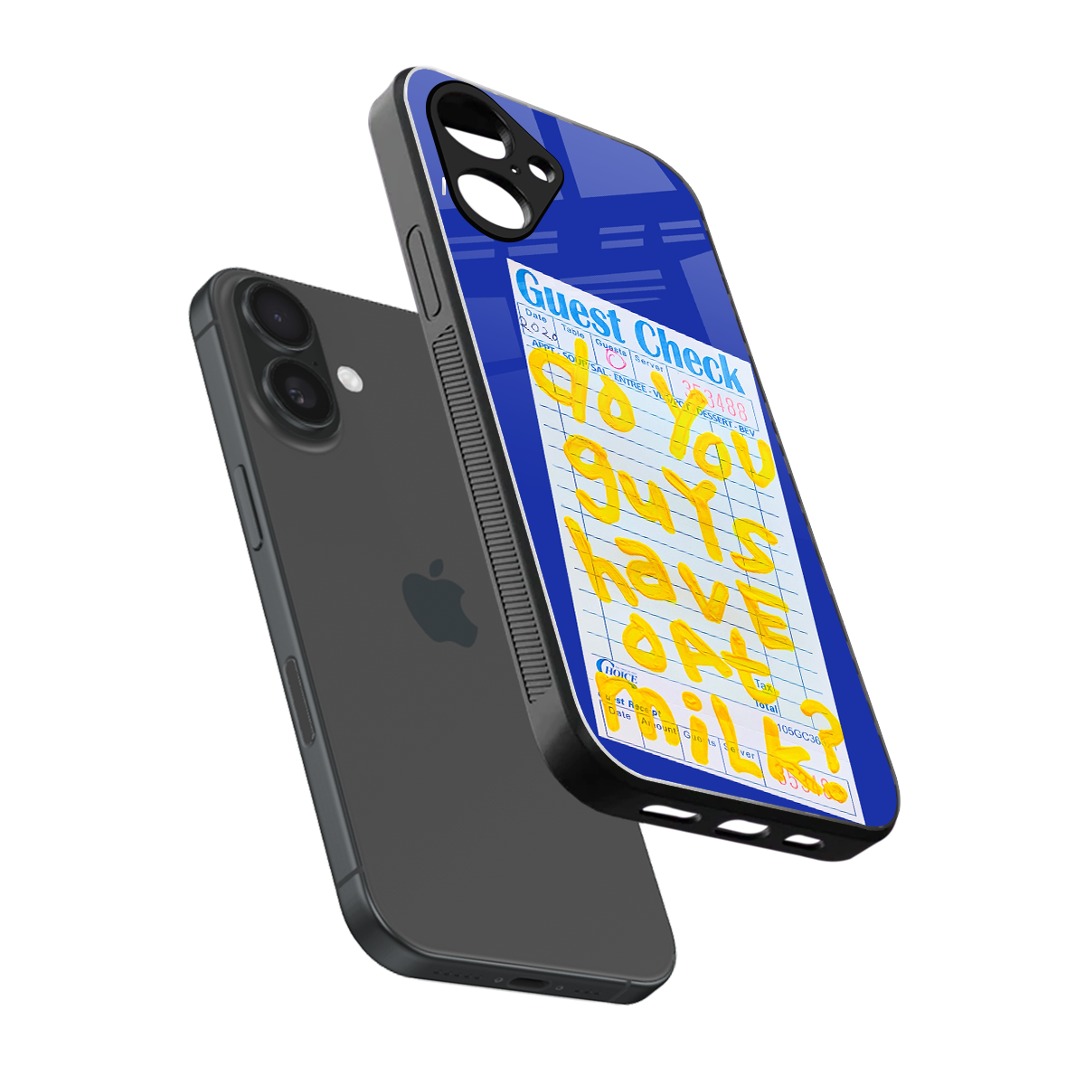 oat milk back phone cover | glass case for iphone 16