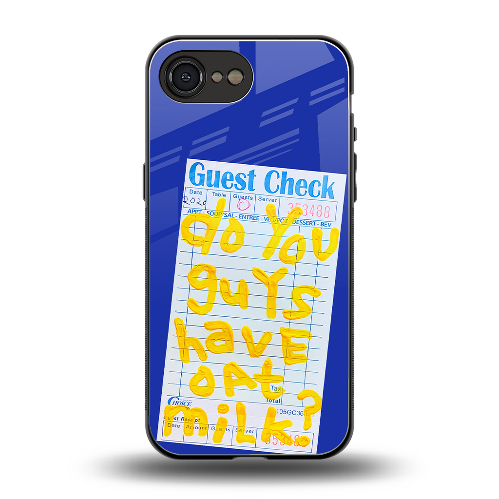 oat milk back phone cover | glass case for iphone 16e