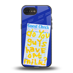 oat milk back phone cover | glass case for iphone 16e