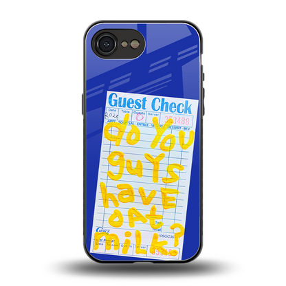 oat milk back phone cover | glass case for iphone 16e