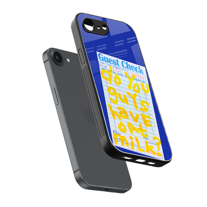 oat milk back phone cover | glass case for iphone 16e