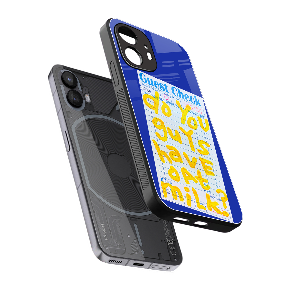 oat milk back phone cover | glass case for nothing phone 2