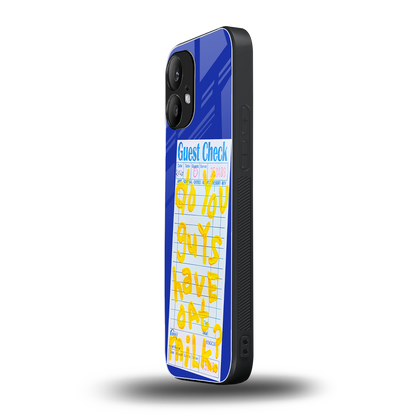 oat milk back phone cover | glass case for nothing phone 2