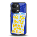oat milk back phone cover | glass case for oneplus nord 3