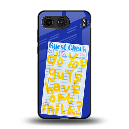 oat milk back phone cover | glass case for oneplus nord 4