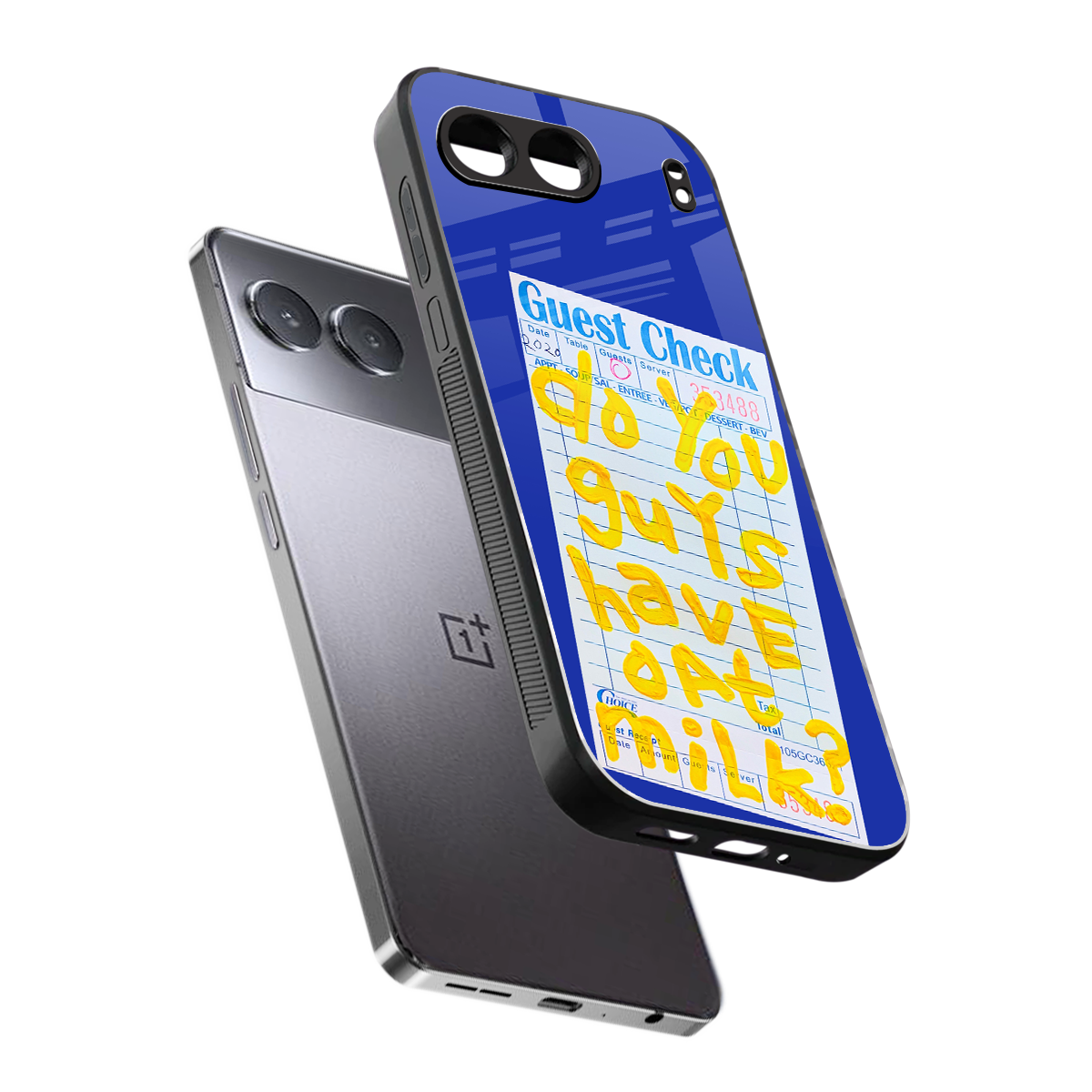 oat milk back phone cover | glass case for oneplus nord 4