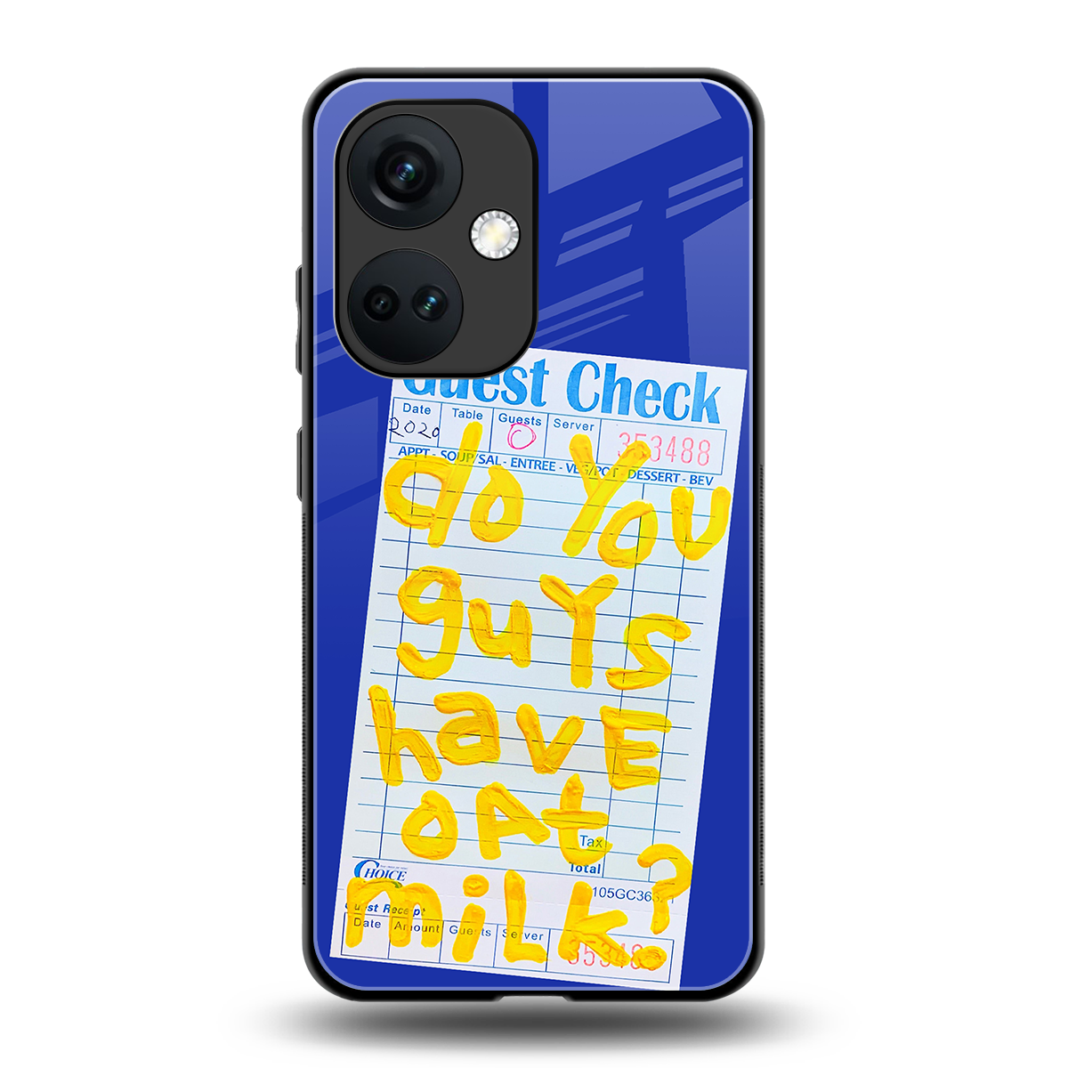 oat milk back phone cover | glass case for oneplus nord ce 3