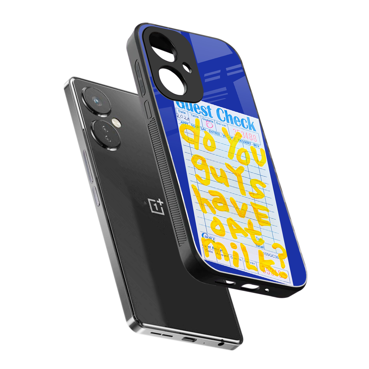 oat milk back phone cover | glass case for oneplus nord ce 3