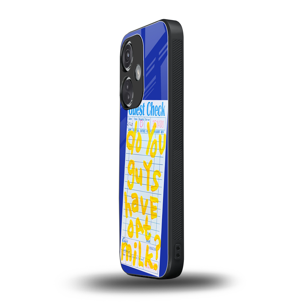 oat milk back phone cover | glass case for oneplus nord ce 3