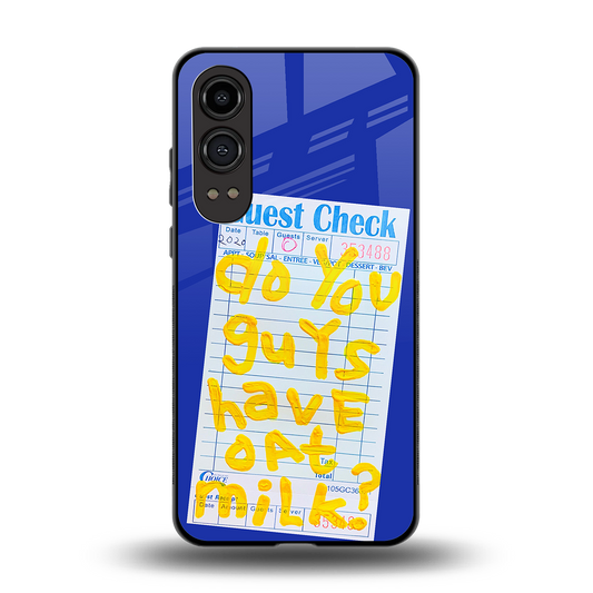 oat milk back phone cover | glass case for oneplus nord ce 4 lite