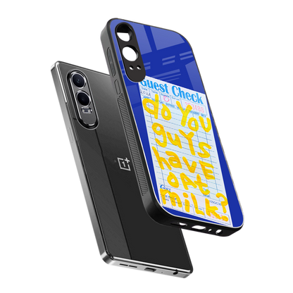 oat milk back phone cover | glass case for oneplus nord ce 4 lite