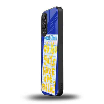 oat milk back phone cover | glass case for oneplus nord ce 4 lite
