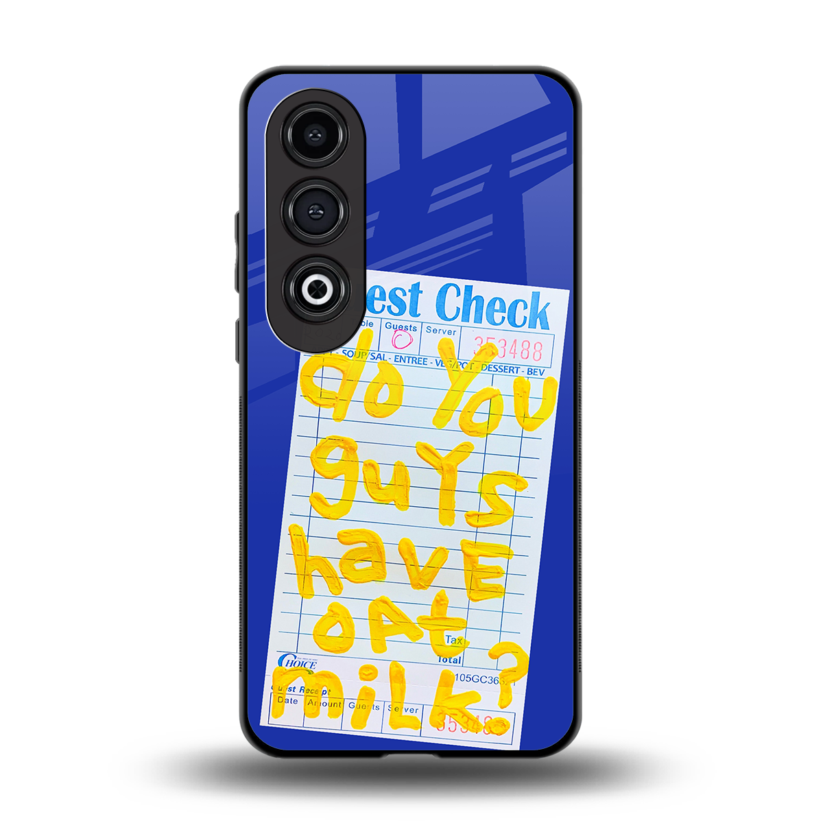 oat milk back phone cover | glass case for oneplus nord ce 4