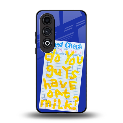 oat milk back phone cover | glass case for oneplus nord ce 4